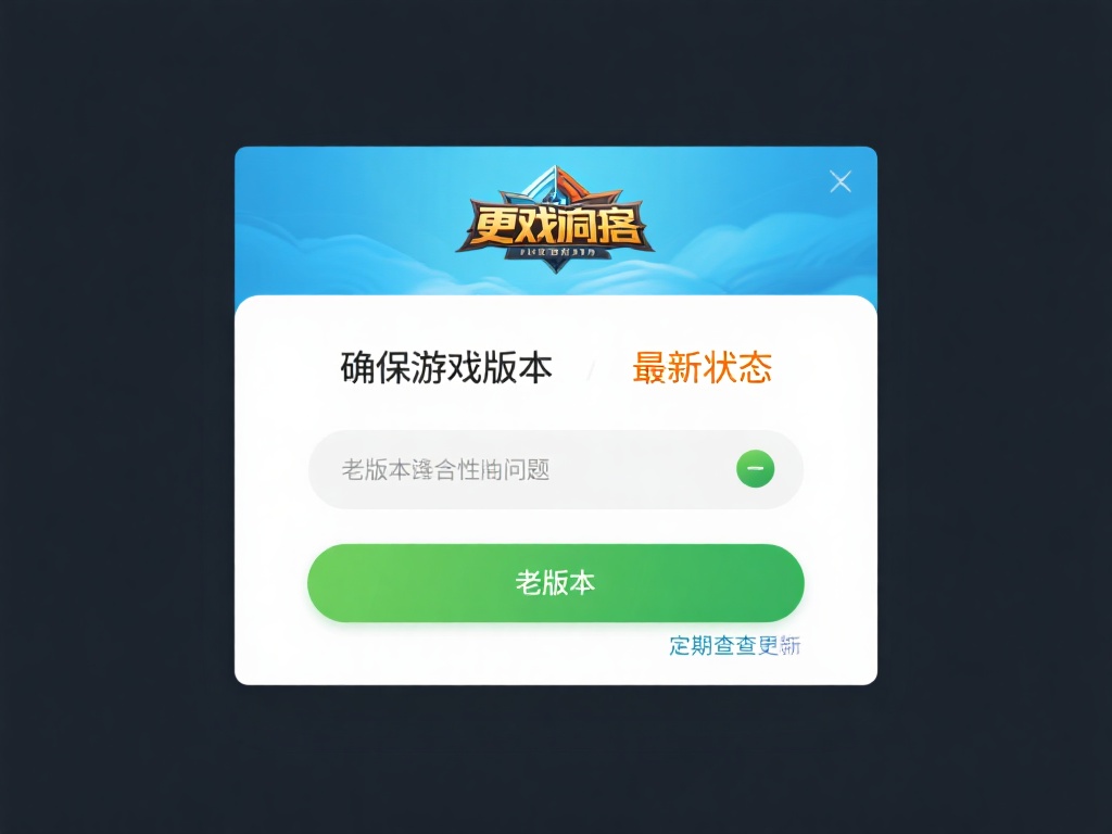 更新游戏客户端
确保游戏版本为最新状态，因为老版