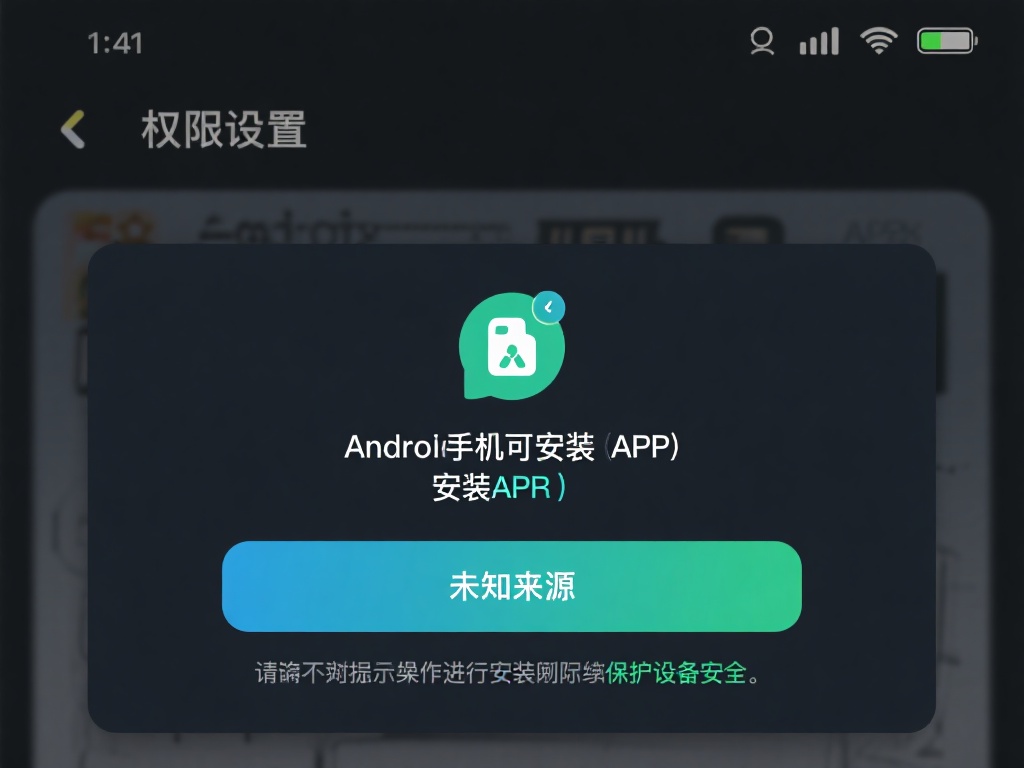 权限设置：在安卓设备上安装APK文件时，可能会提示